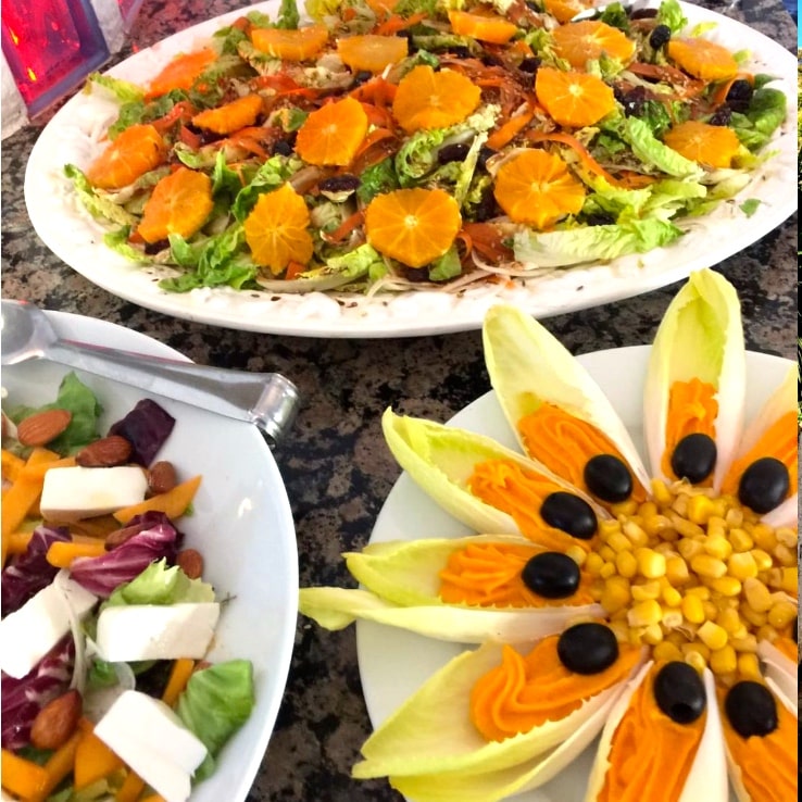 Vegetarian Food Buffet Andalucia Retreat